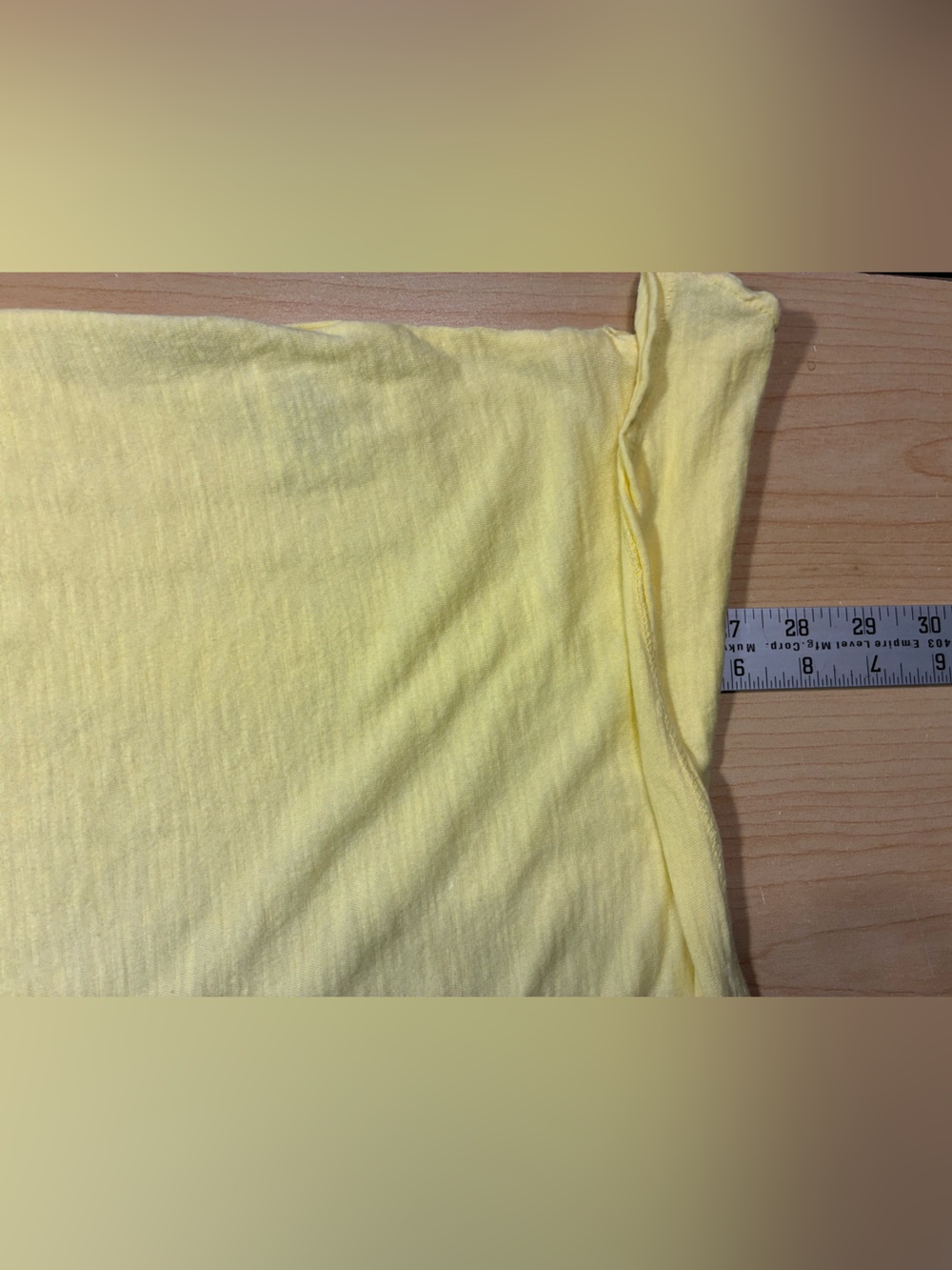 We The Free Deep V Neck Oversized Pocket Tee Light Yellow Large - Picture 6 of 11